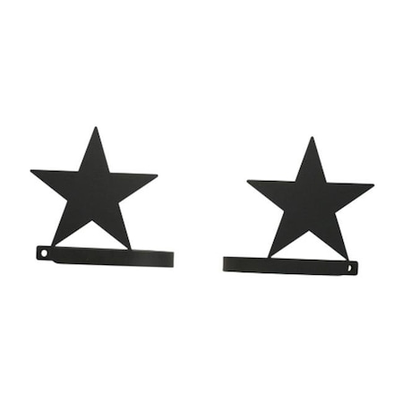 Village Wrought Iron Village Wrought Iron CUR-TB-45 Star Tie Backs CUR-TB-45